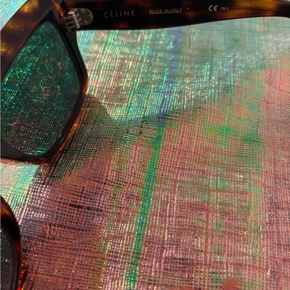 Celine Tortoise Shell Square Sunglasses - image 2